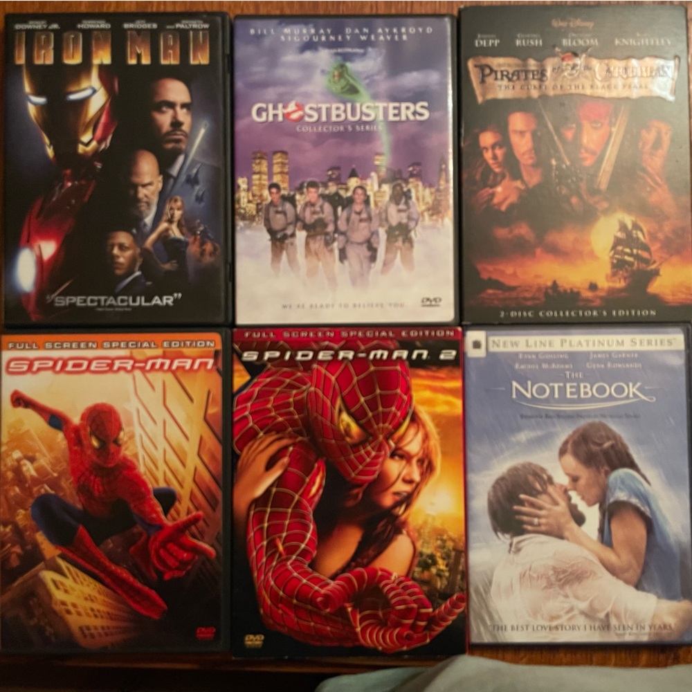 6 Young Adult DVD’s - rated PG - 13